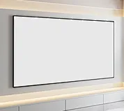 Ultra-narrow frame Micro-perforated sound-transmitting picture frame screen